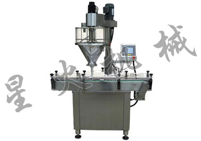 自動喂罐充填粉劑自動包裝流水線(DCS-2A-2)