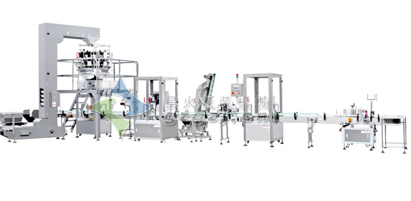 塑料瓶裝塑料瓶裝椒鹽自動(dòng)包裝生產(chǎn)線